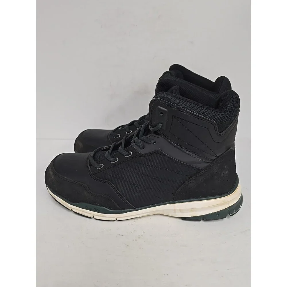 Dakota Men's 3617 Mid-Cut Quad Lite Steel Toe Steel Plate Shoes Black Size 11M